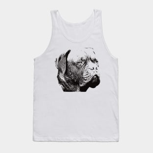 Dogue de Bordeaux Face Design - A French Mastiff Christmas Gift Tank Top